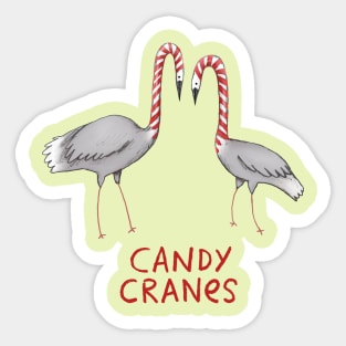 Candy Cranes Sticker